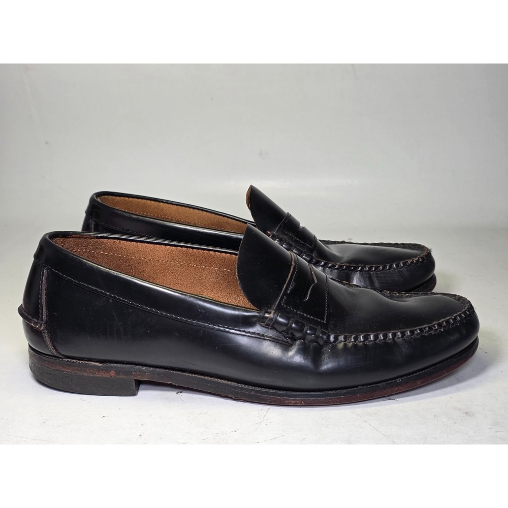 Sebago Men's Penny Loafers Size 10.5 EEE Black Leather Slip On Dress Shoes USA